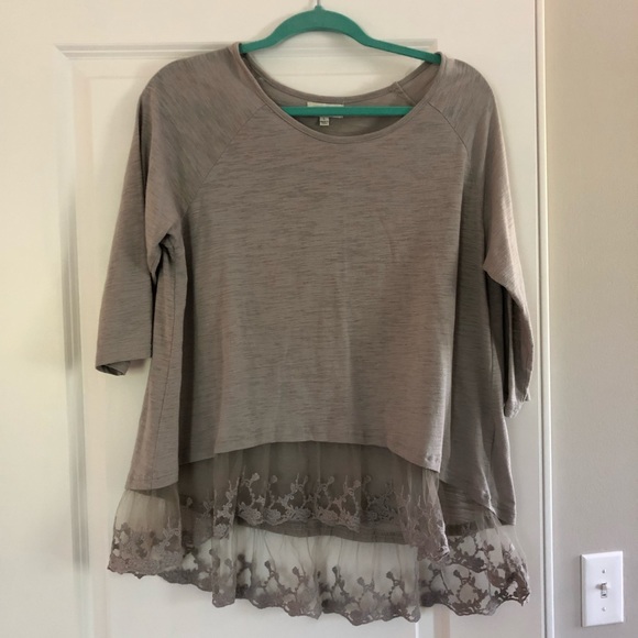 Umgee boutique lace tee - Picture 3 of 6